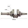 Коленвал 177F, 173F(GX270)(под шпонку 25мм)