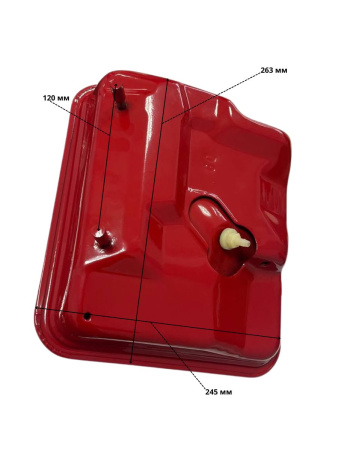 Бак топливный 177F-188F-192F (крышка винт, 6.0л) красный