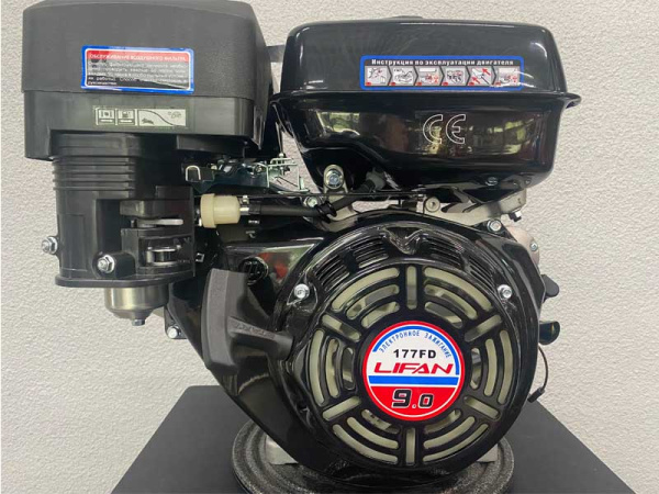 Двигатель Lifan 177F-D (вал 25мм под шпонку, 80x80) 9лс