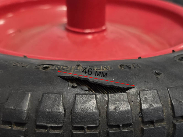 Колесо 3.25-8 для тачки (ось 20/110) УЦЕНКА