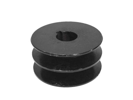 Шкив ременной пос. 25мм шпонка (2 ручья, B-17мм,D85мм)