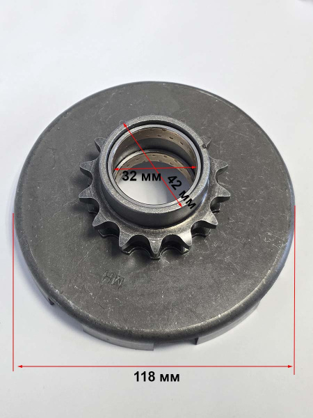 Корзина сцепления редуктора понижающего 5-7лс (LIFAN)