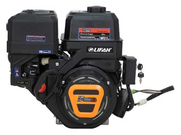 Двигатель Lifan KP500E-R (сцепление и редуктор 2:1) 22лс 18А