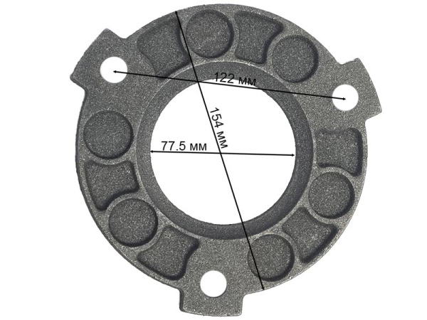 Диск сцепления мотоблока-минитрактора (под 9 пружин) нажимной