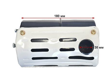 Глушитель R195-R18 (3 болта посадочное, без колена)