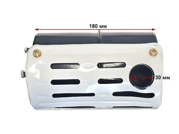 Глушитель R195-R18 (3 болта посадочное, без колена)