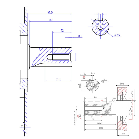 Двигатель Lifan KP230E-R (сцепление и редуктор 2:1) 8лс (вых вал 20мм)