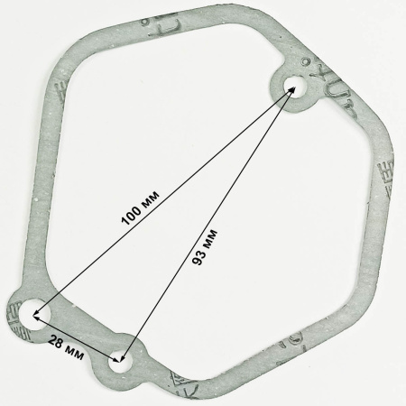 Прокладка клапанной крышки C186F (2 болта) паранит