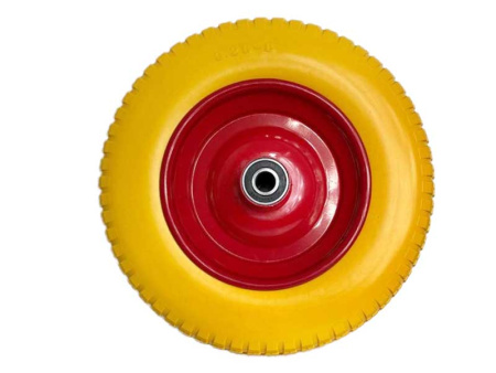 Колесо 3.25-8 полиуретановое для тачки (ось 20/110)