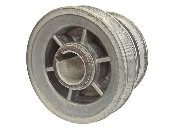 Шкив ременной пос.25мм (3 ручья,А-13мм, под шпонку 8 мм) Нева