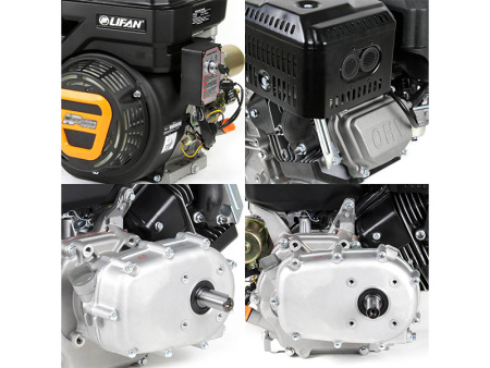 Двигатель Lifan KP420E-R (сцепление и редуктор 2:1) вал 25мм, 17лс, 18А