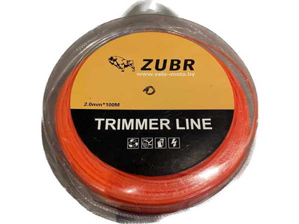 Леска триммерная 2.0мм/100м (звезда)