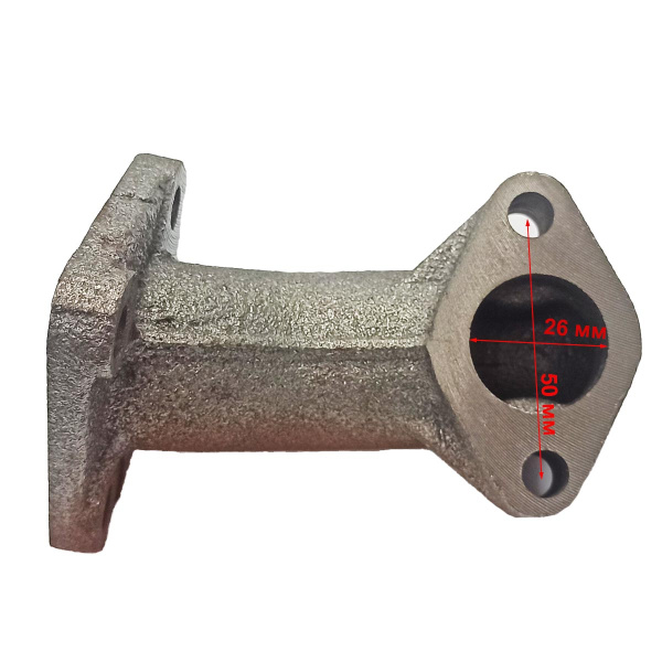 Колено глушителя 177F (GX270)-192F(GX460)