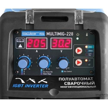 Полуавтомат сварочный Solaris MULTIMIG-228 без TIG горел.