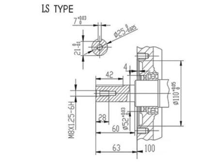 Двигатель Lifan 190F(вал 25мм под шпонку) 15лс