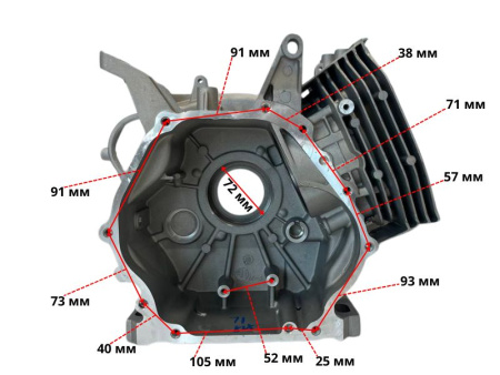 Блок двигателя KP500E Lifan (11110-A3414-0001)