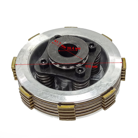 Сцепление мотоблока (9-18лс) прямое 8 лепестков (в сборе)