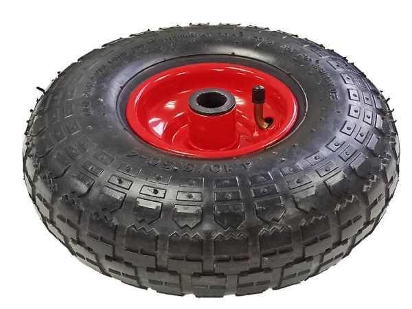 Колесо 4.10/3.50-4 для тачки (ось 20/75, мет. диск)