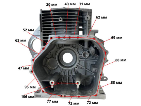 Блок двигателя C195FD Lifan (11110-H95Y0-0001)