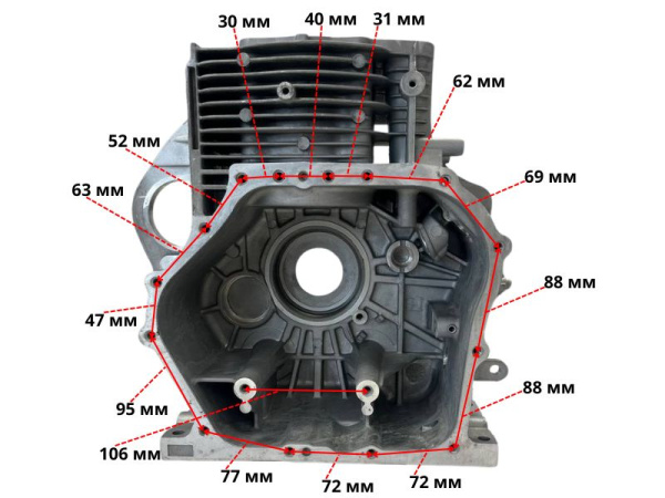 Блок двигателя C195FD Lifan (11110-H95Y0-0001)