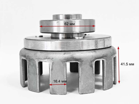 Корзина сцепления мотоблока 6-8лс (25мм шлицы, 12 лепестков)