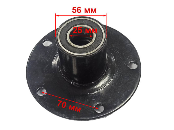 Ступица колеса тележки мотоблочной (ось 25мм)