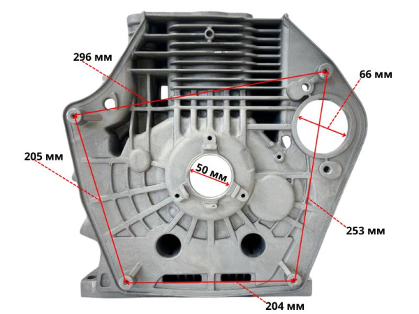 Блок двигателя C195FD Lifan (11110-H95Y0-0001)