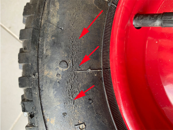 Колесо 4.80/4.00-8 для тачки (ось 20/80) УЦЕНКА