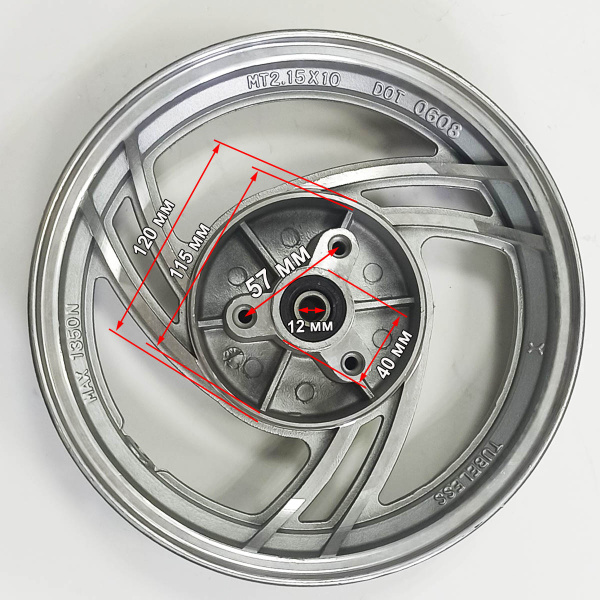 Диск передний R10 (литой) скутера (SV1 051 028-03.10)
