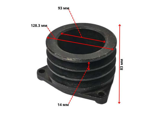 Шкив ременной R190-R195 (3 ручья)