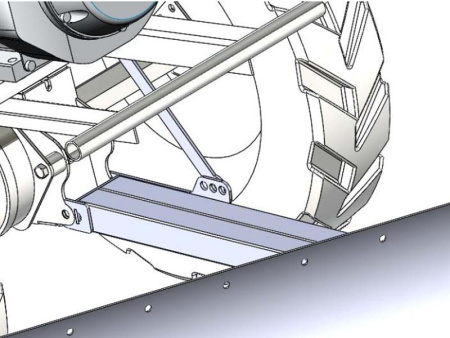 Отвал для пахотно-ездового модуля Смарт-04 (1200х400 мм)