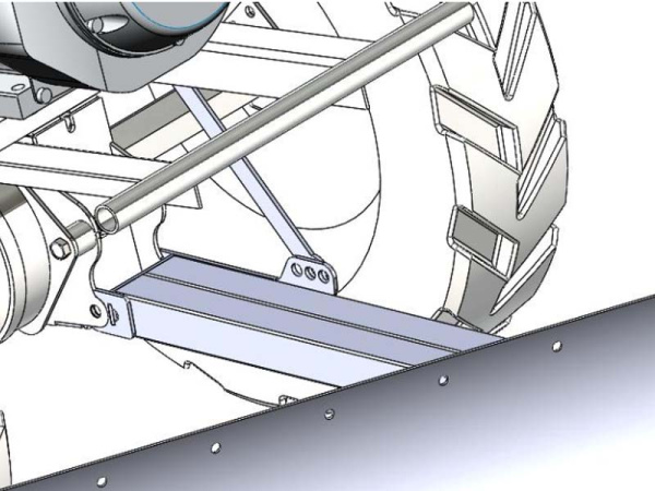 Отвал для пахотно-ездового модуля Смарт-04 (1200х400 мм)