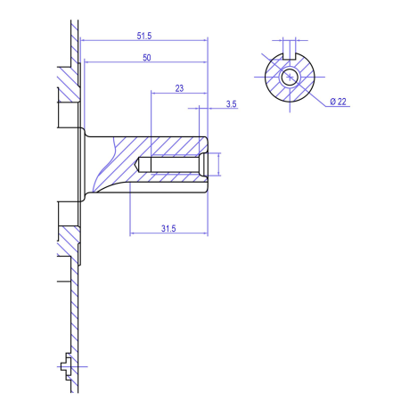 Двигатель Lifan KP460-R (сцепление и редуктор 2:1) 20лс