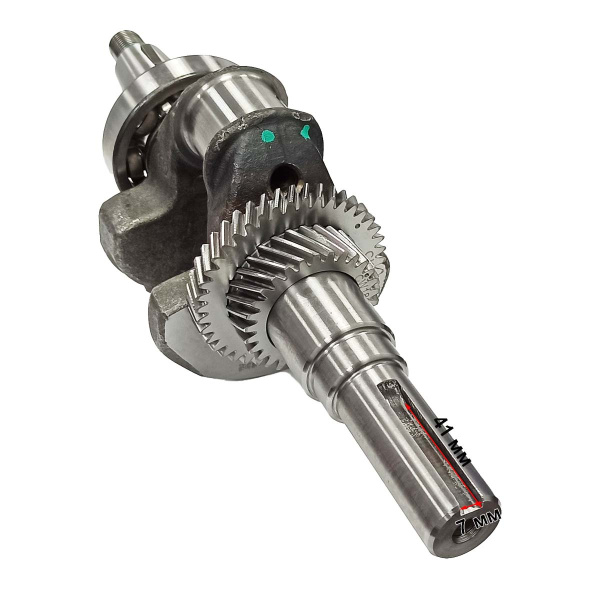 Коленвал KP420, KP460 (под шпонку 25 мм, R-TYPE) LIFAN (13110-A262T-007)