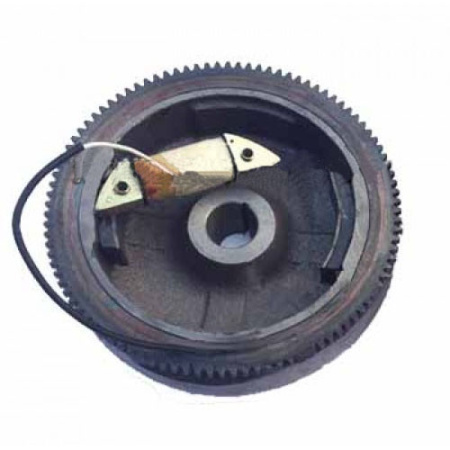 Маховик двигателя 188FE(GX390E)-192FD(GX460E) с магнето, катушка освещения