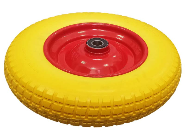 Колесо 3.25-8 полиуретановое для тачки (ось 20/75)