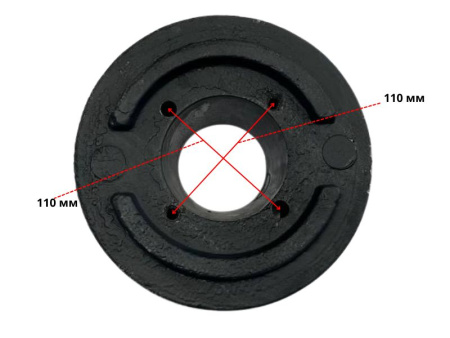 Утяжелитель (груз) колеса мотоблока литой 15кг (1шт)