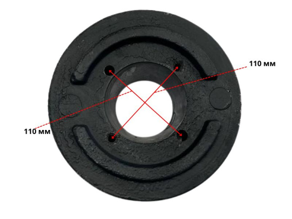 Утяжелитель (груз) колеса мотоблока литой 15кг (1шт)